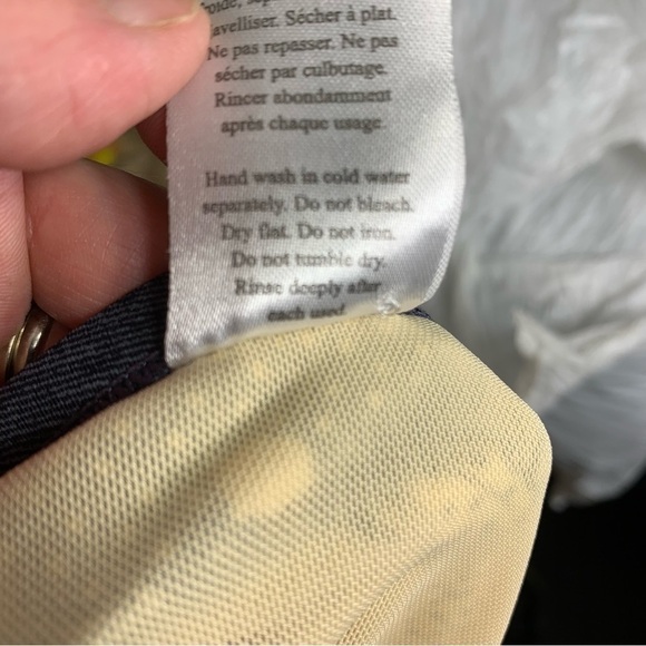 ILE Moorea Gray Floral Tankini Feminine Bathing Swim Top Built In Bra  Sz XL - Picture 13 of 15